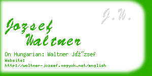 jozsef waltner business card